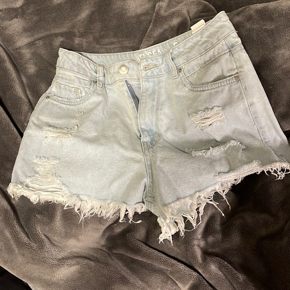 Light Washed Denim Jean Shorts